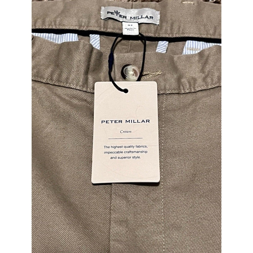 NEW Peter Millar Crown Men’s Pants Size 32 Tan Khaki